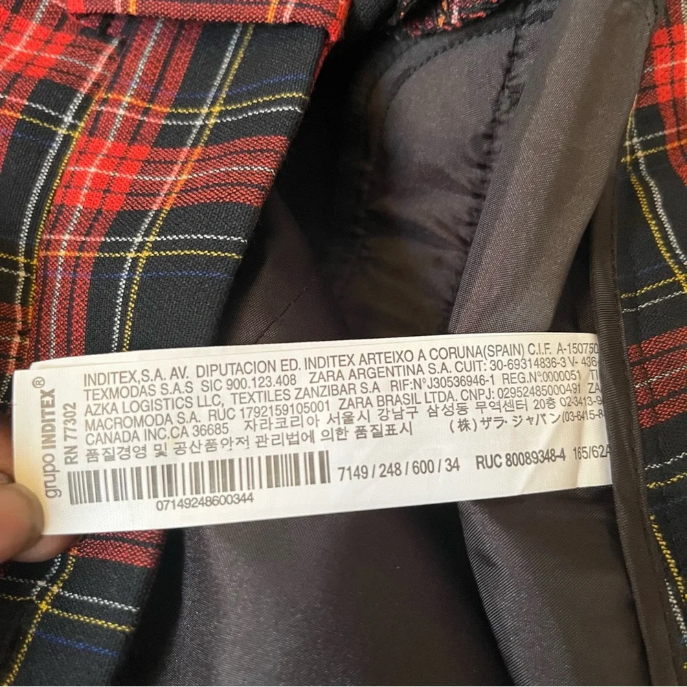 Zara Women’s Plaid Pants‎ Size 2